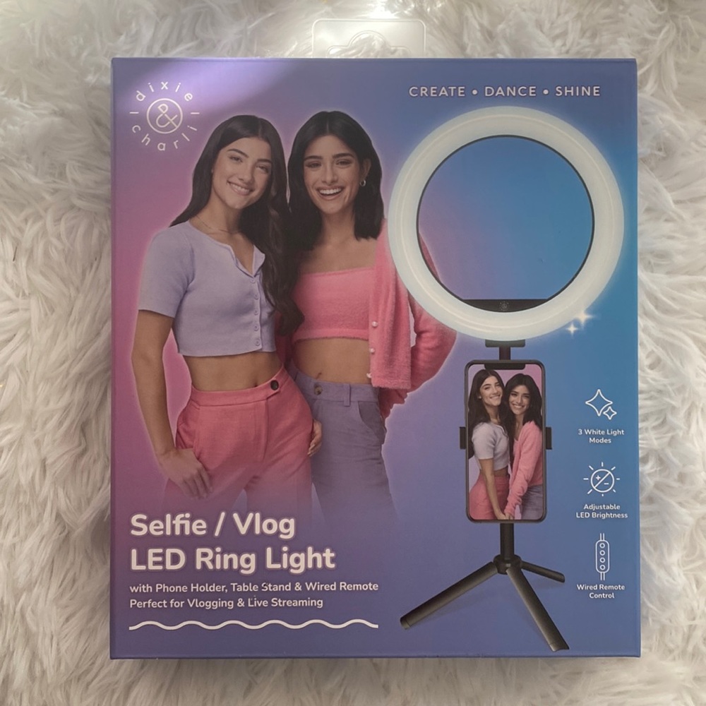 8” LED Ring Light Stand For Phone Selfie Makeup Photography Video Live Stream